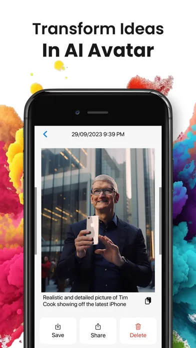 Capturas de pantalla de WhatPhoto - AI Art Generator