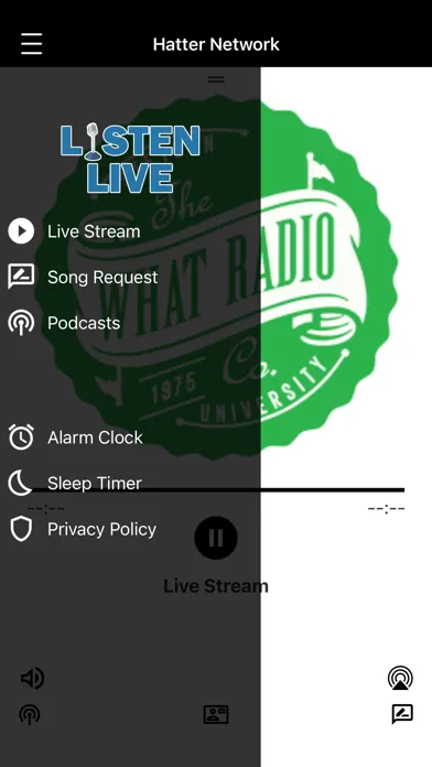 WHAT Radio Screenshots