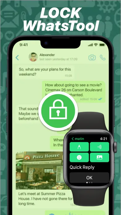WhatsChat: Whats Chat on Watch سکرین شاٹس