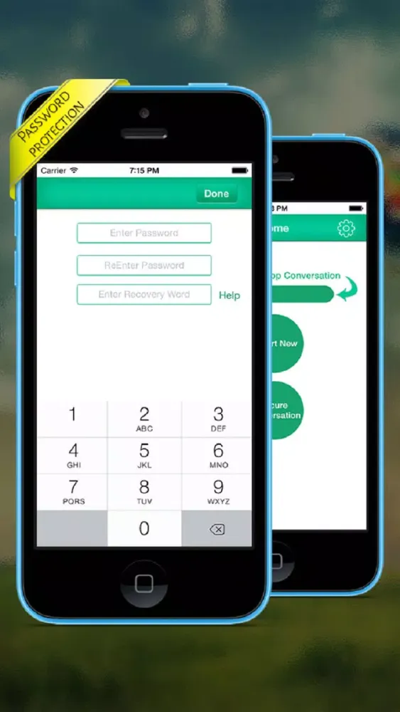 Zrzuty ekranu Passcode for messaging WT 's App - Protect your message within your device