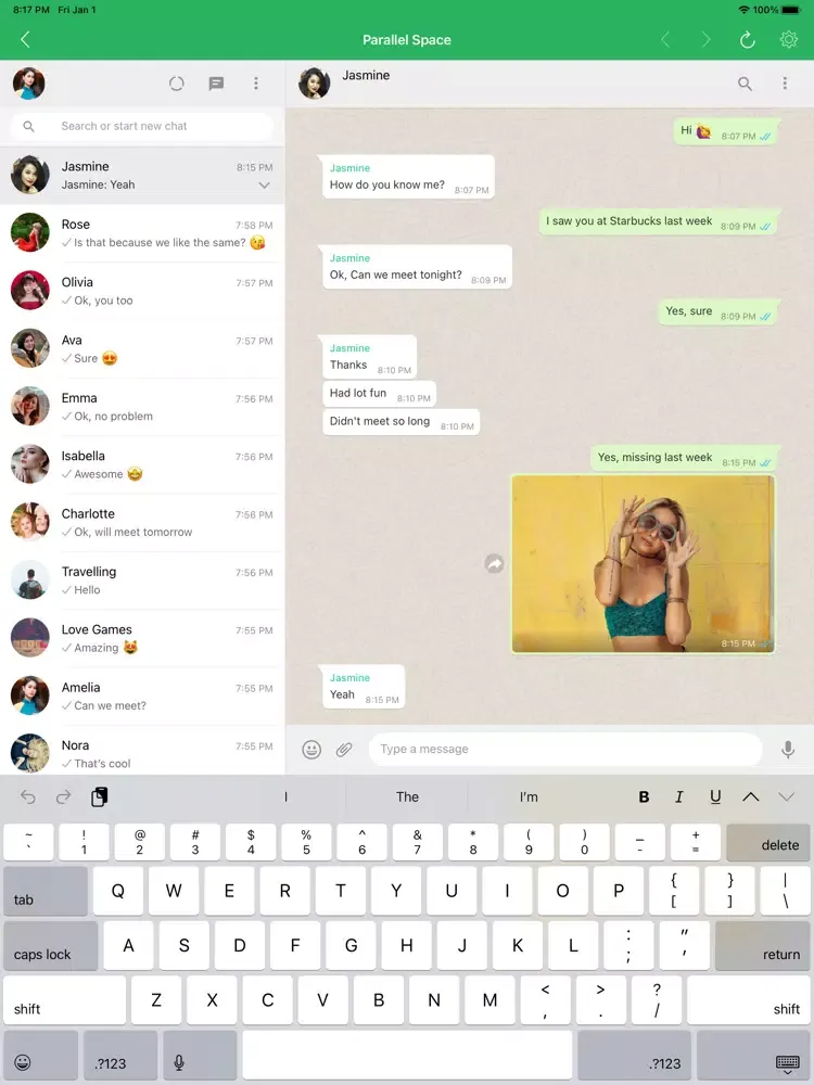 Скриншоты Parallel Space for WhatsApp WA iPad 