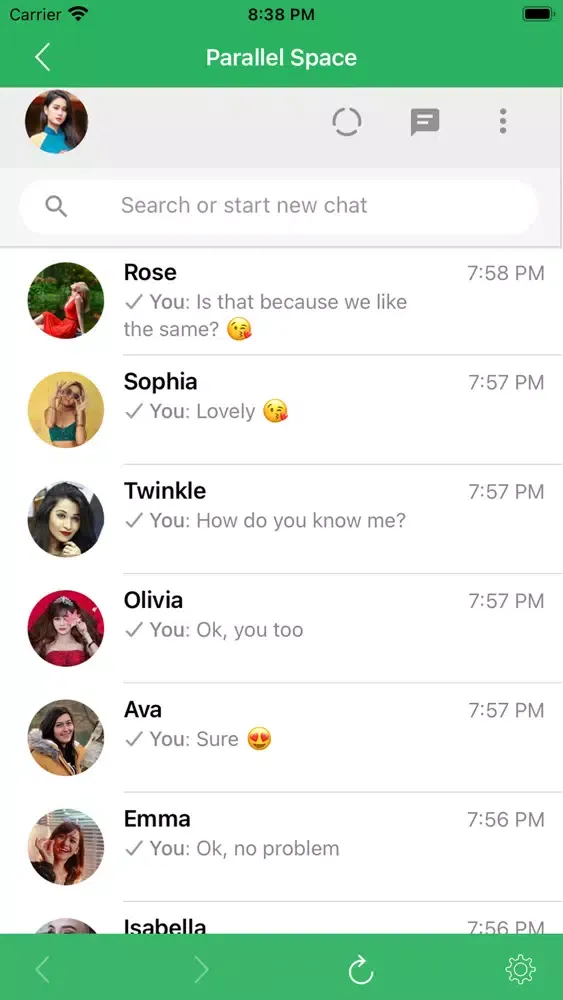 Скриншоты Parallel Space for WhatsApp WA