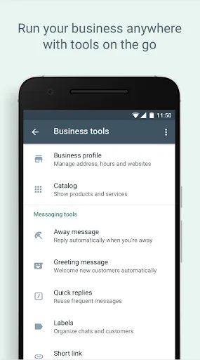 WhatsApp Business Screenshots