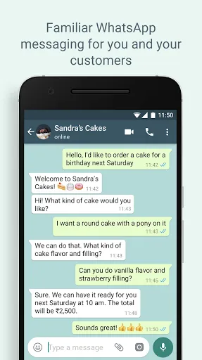 WhatsApp Business Screenshots