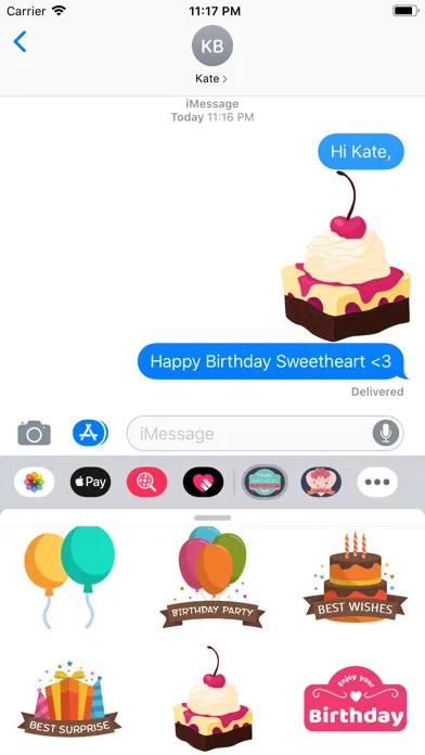 تصاویر Happy Birthday Cool Stickers