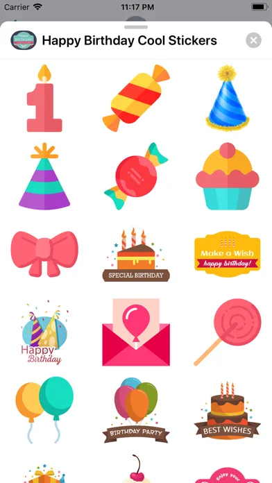 تصاویر Happy Birthday Cool Stickers