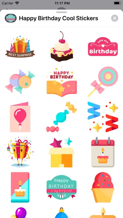 تصاویر Happy Birthday Cool Stickers