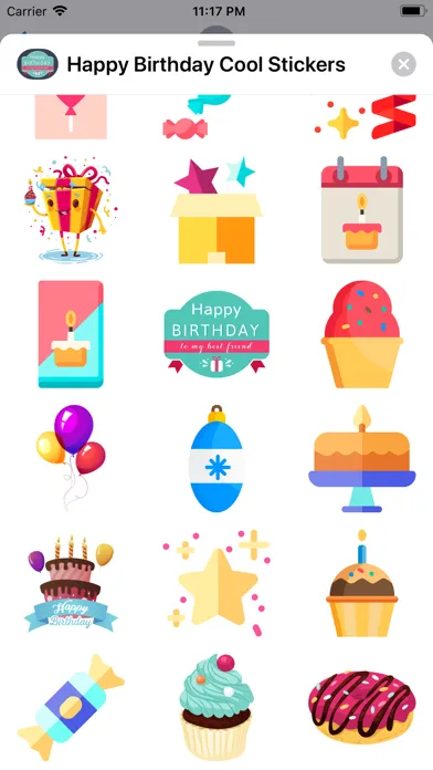 تصاویر Happy Birthday Cool Stickers