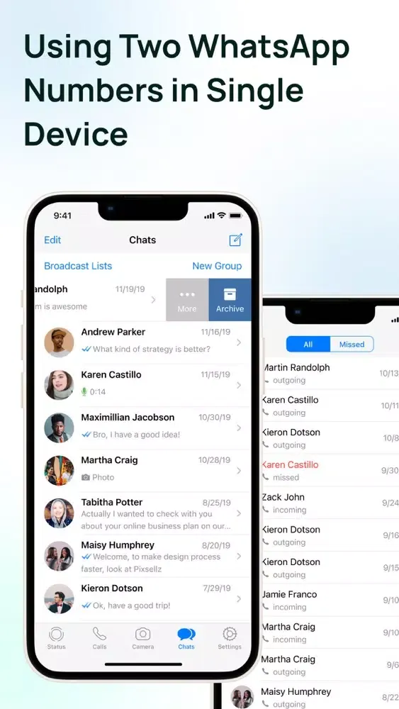 تصاویر Duo messenger for WhatsApp