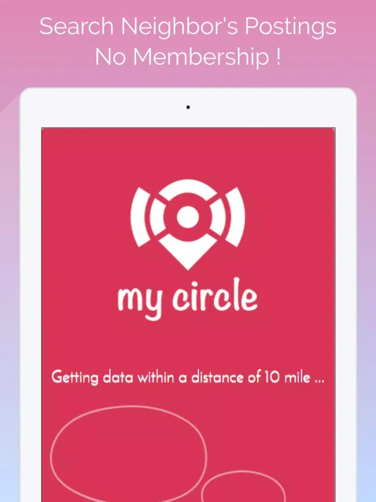 my circle - local postings iPad 应用截图