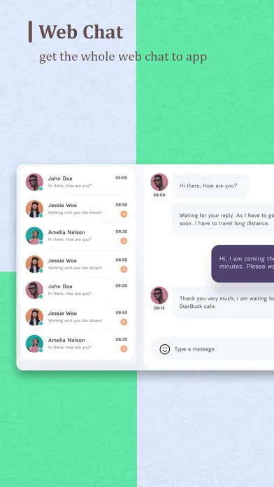 Capturas de tela do Dual Messenger WA Web Chat