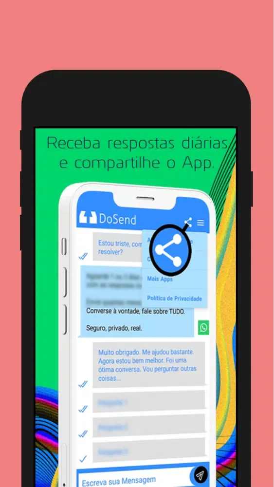 Скриншоты DoSend Mensagens Motivacionais