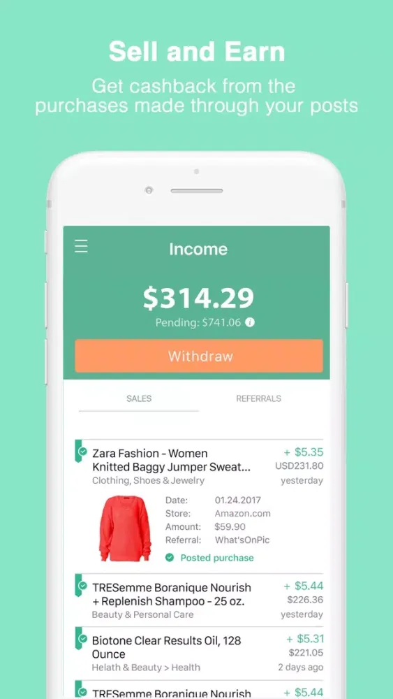 WhatsOnPic - earn by tagging Ekran Görüntüleri