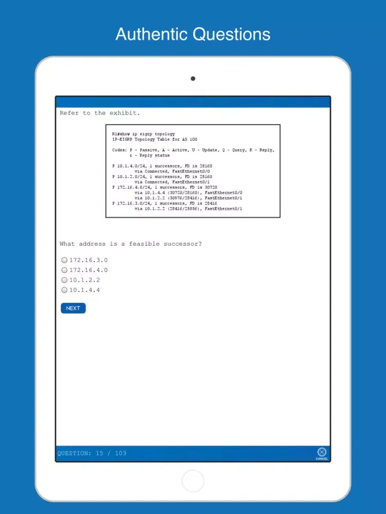تصاویر 200-105: ICND1 - 2018 iPad 