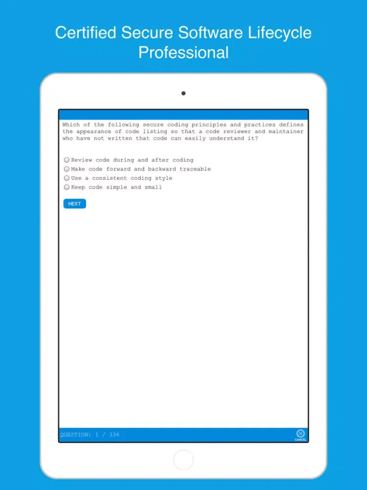 ISC2: CSSLP - 2018 iPad  Screenshots