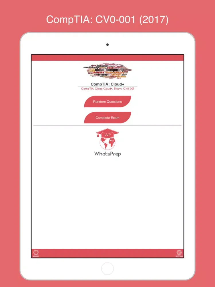 CV0-001: COMPTIA CLOUD+ CompTIA Cloud+ (2017) iPad  स्क्रीनशॉट
