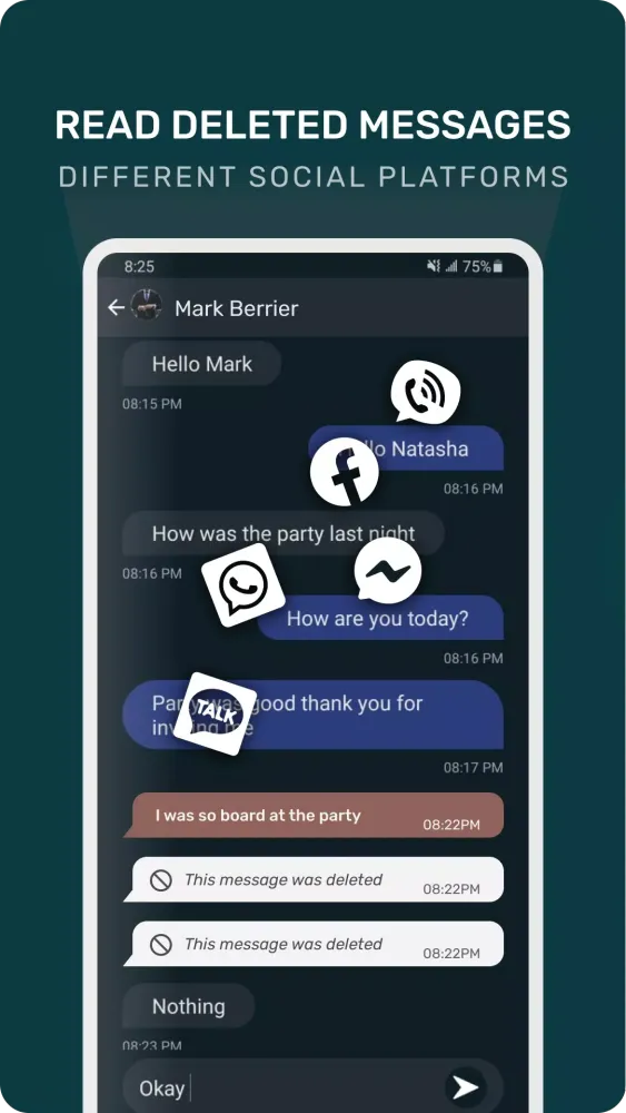 Recover Deleted Chat, Messages سکرین شاٹس