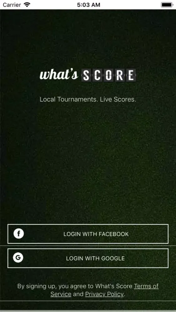 Tangkapan layar Tournament Manager