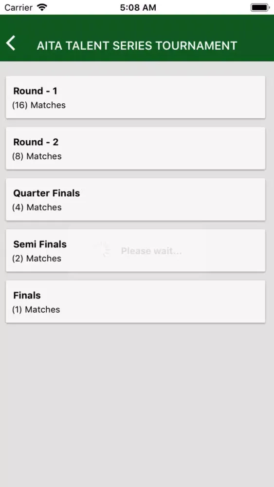 Tangkapan layar Tournament Manager