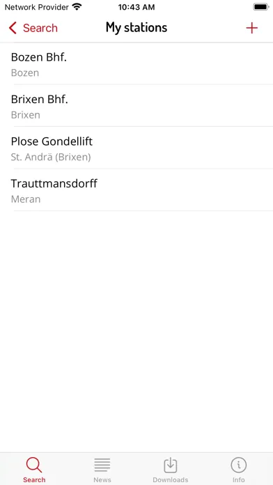 Timetable South Tyrol スクリーンショット