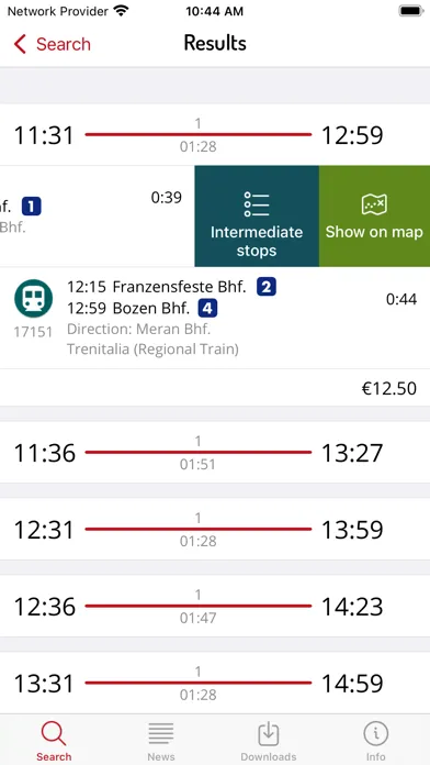 Timetable South Tyrol スクリーンショット