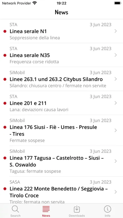 Timetable South Tyrol スクリーンショット