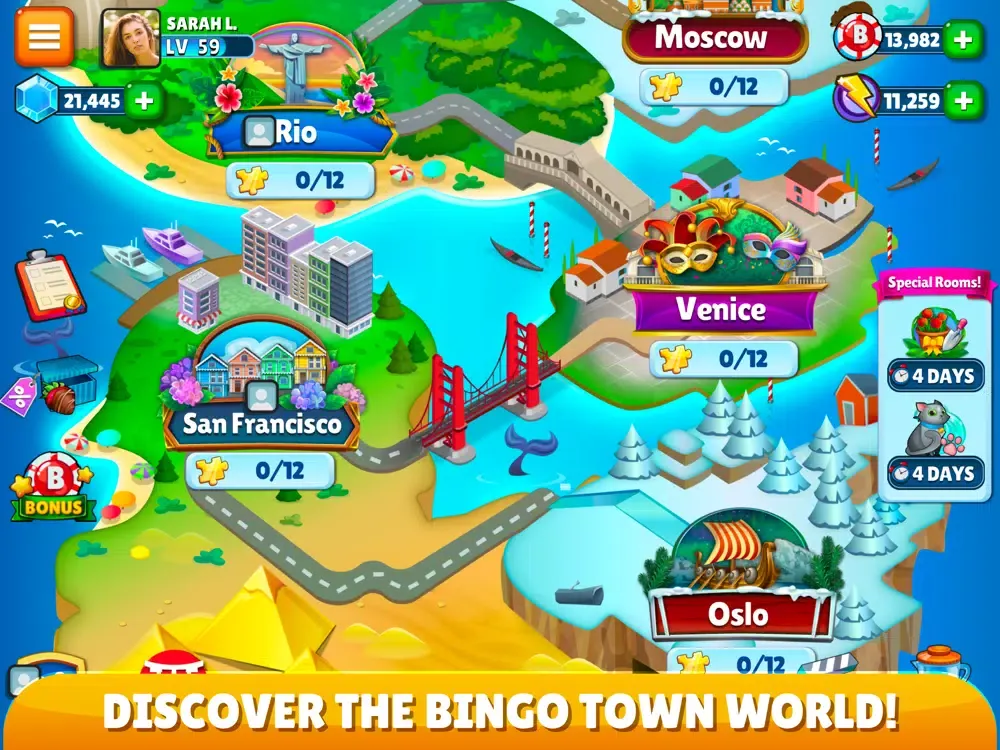 Скриншоты Bingo Town iPad 