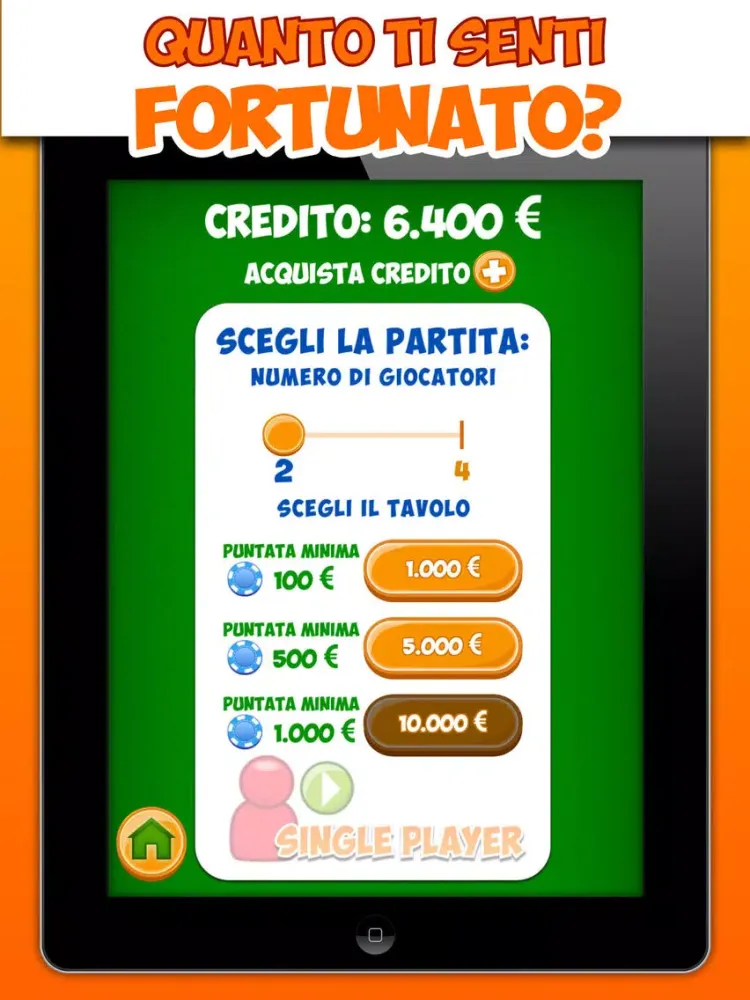 ภาพหน้าจอของ Sette e Mezzo Italiano iPad 
