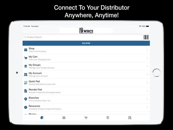 Capturas de pantalla de WHCI Plumbing Supply OE Touch iPad 