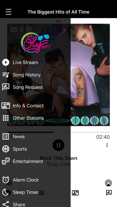 ภาพหน้าจอของ Big Oly Radio