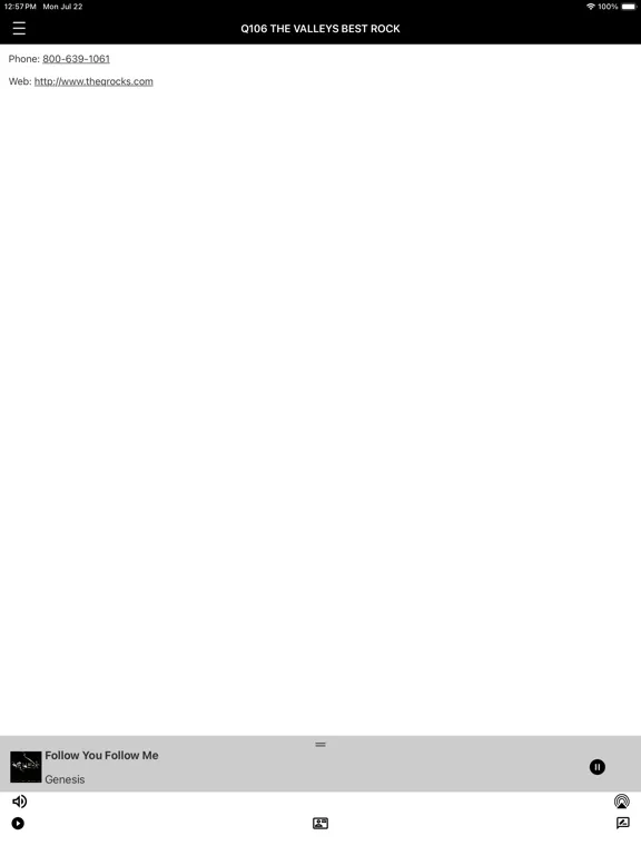 Скриншоты Great Eastern Radio App iPad 