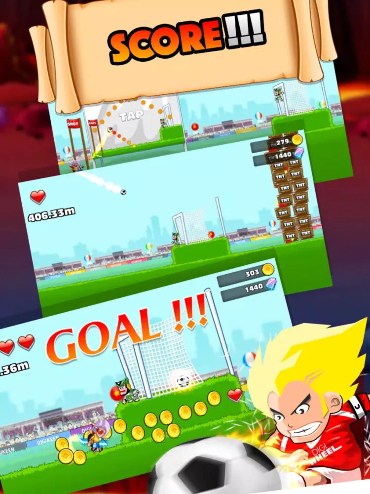 Dragon Football : KungFu Street Soccer iPad  سکرین شاٹس