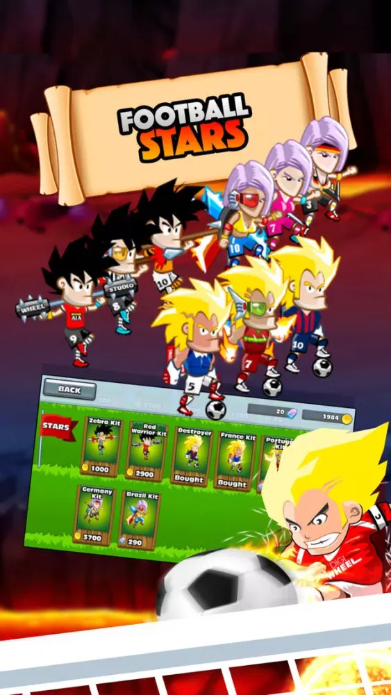 Dragon Football : KungFu Street Soccer سکرین شاٹس