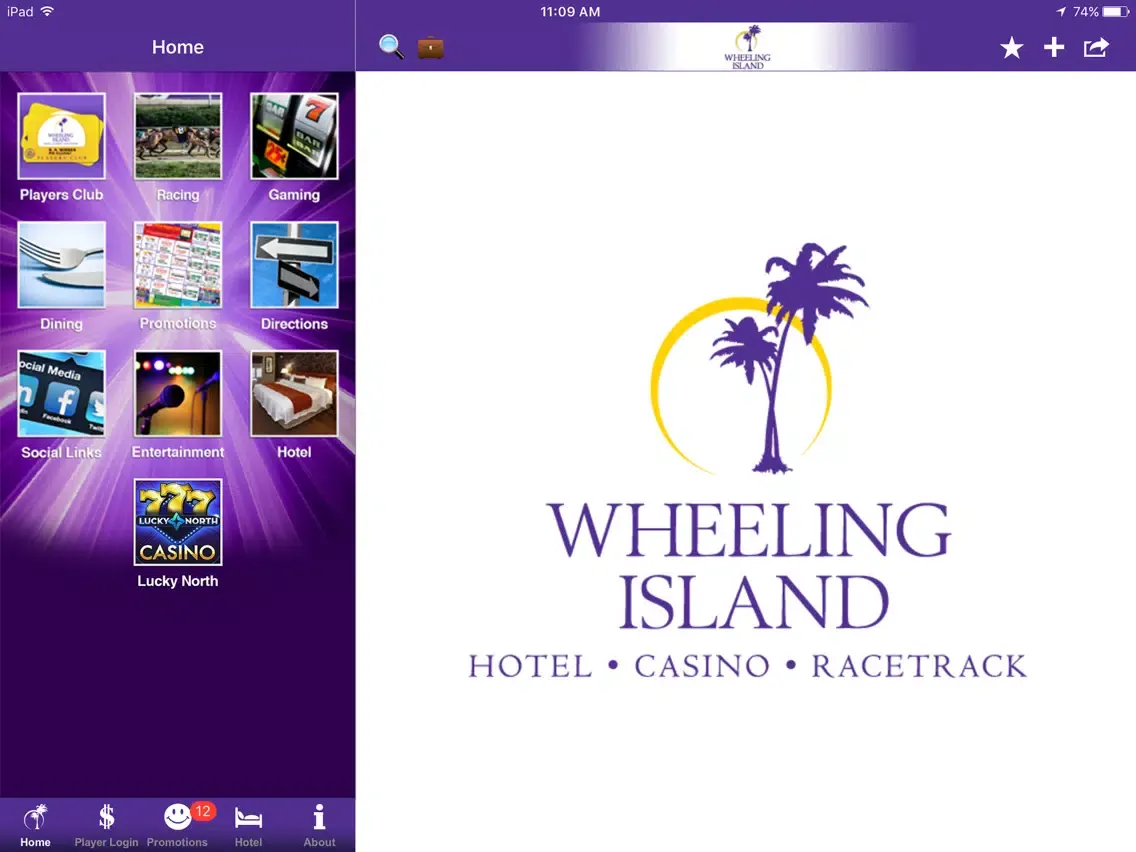 Wheeling Island Hotel-Casino-Racetrack iPad 應用截圖