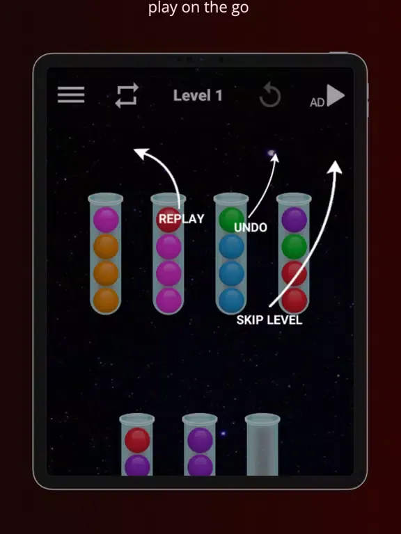 Tangkapan skrin Ball Sort Puzzle：Woody Classic iPad 