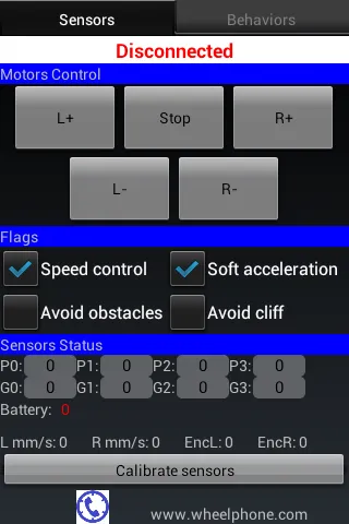 Capturas de pantalla de Wheelphone