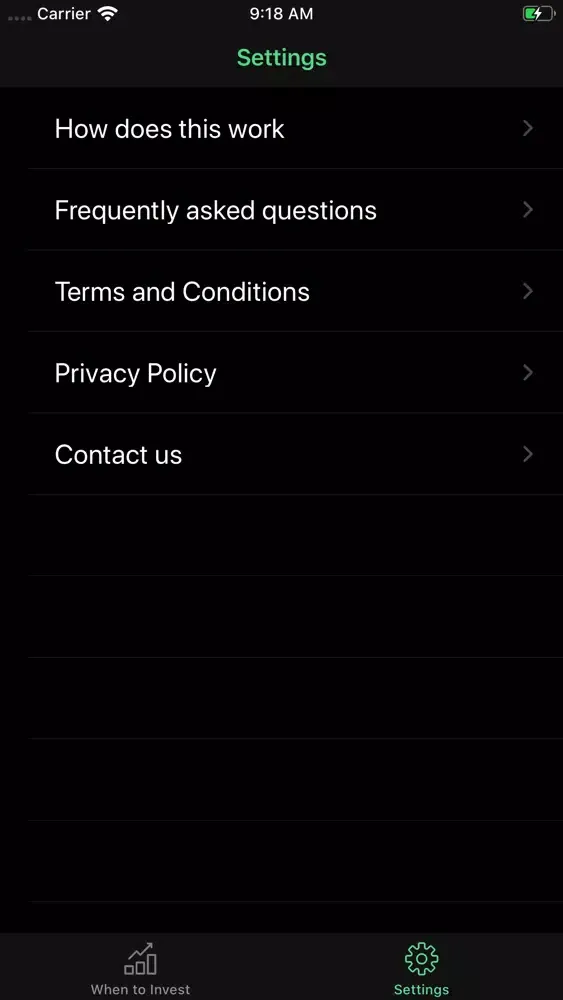When To Invest App - India Screenshots