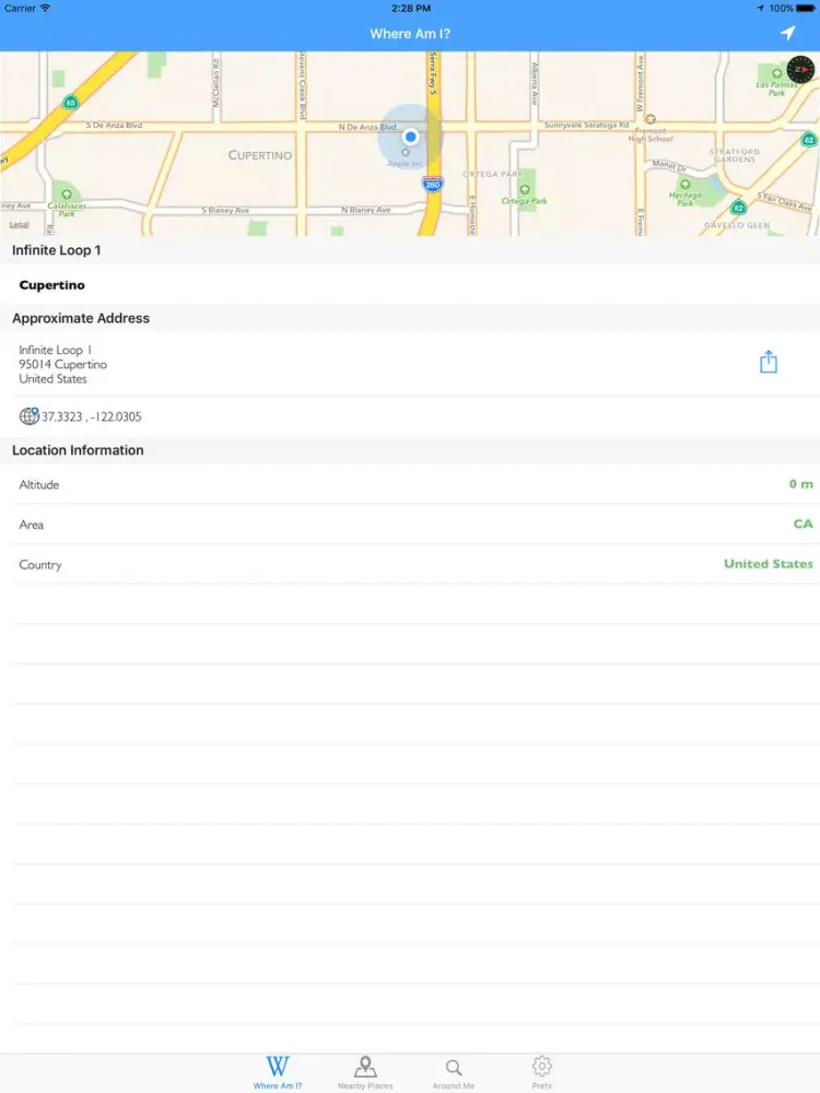 Geolocation - Where Am I? - Find out where you are iPad 應用截圖