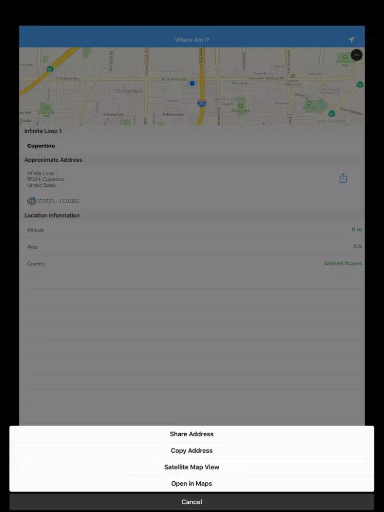Geolocation - Where Am I? - Find out where you are iPad 應用截圖