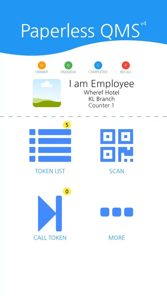 Capturas de pantalla de Paperless QMS CallPad