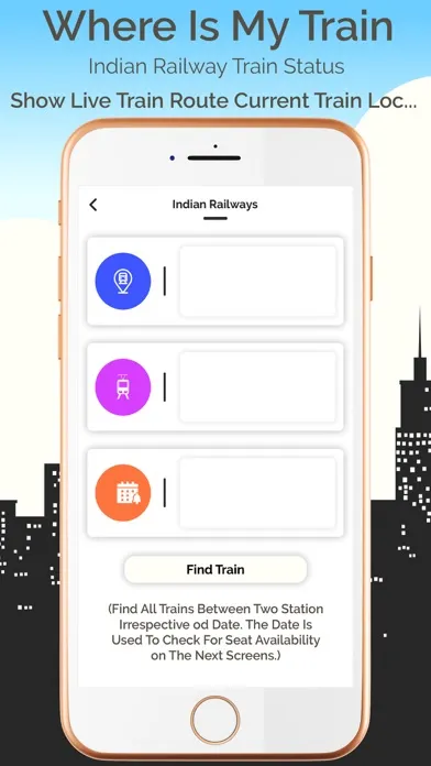 Indian train status Screenshots