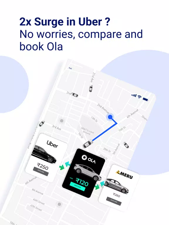Cab Compare - Uber Ola & more iPad 应用截图