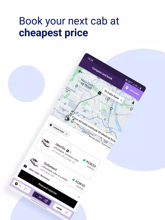 Cab Compare - Uber Ola & more iPad 应用截图