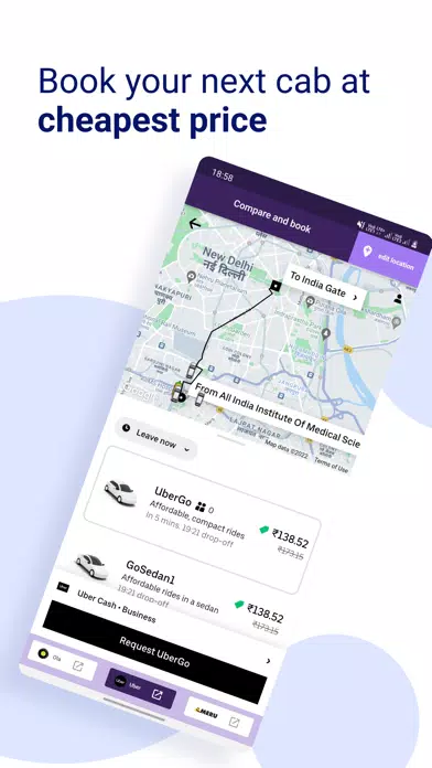 Cab Compare - Uber Ola & more应用截图