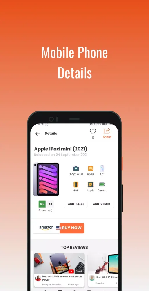 Mobile Phone Details & Compare Screenshots