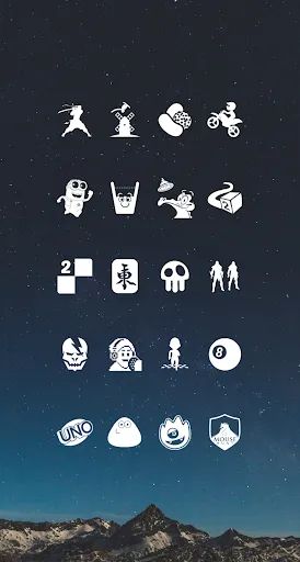 ภาพหน้าจอของ Whicons - White Icon Pack