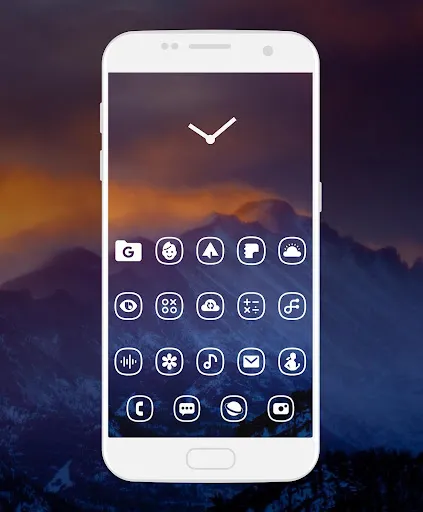 ภาพหน้าจอของ Whicons - White Icon Pack