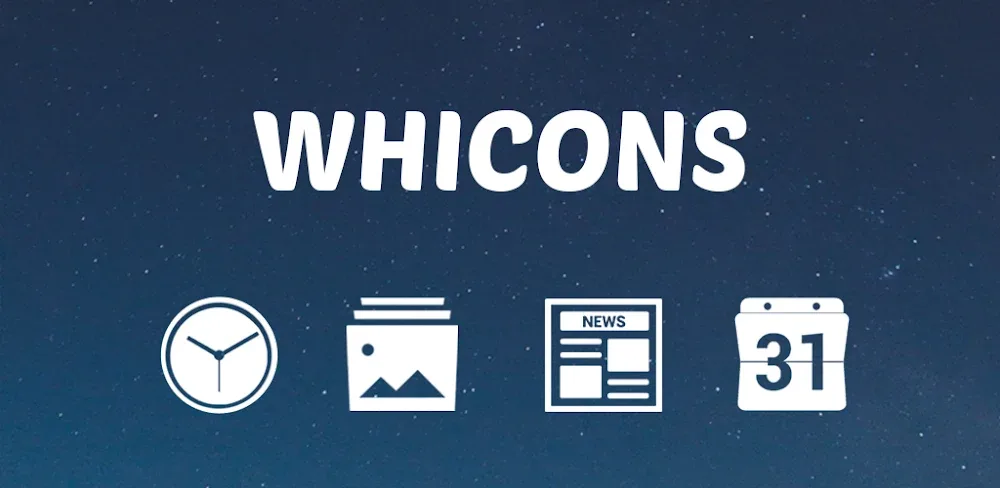 Whicons - White Icon Pack