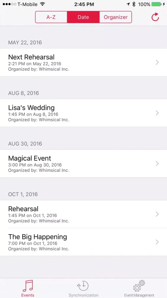 Synchronome - Never perform out of sync again! Screenshots