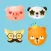 Fun Animals Sticker Pack with Emoji Faces